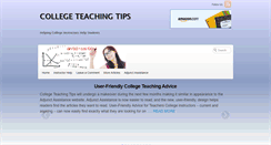 Desktop Screenshot of collegeteachingtips.com