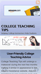 Mobile Screenshot of collegeteachingtips.com